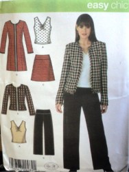 4369 KNIT TOP,YOKE LO RISE BOTTOMS,COAT,JACKET PATTERN 8-24 2 SZ